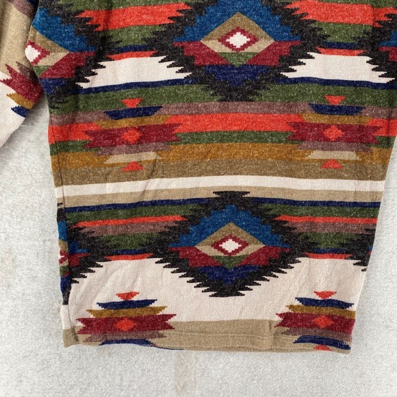 Lovelyn First Love Aztec Sweater Dress Women MED Cowl Neck Dolman Balloon Sleeve - Picture 5 of 15